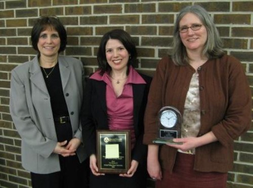 Dr. Karen Gipson with the 2008 Impact Award.